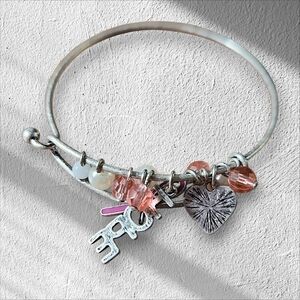 BCA BARBIE PINK CHARM BRACELET FOR CANCER AWARENESS